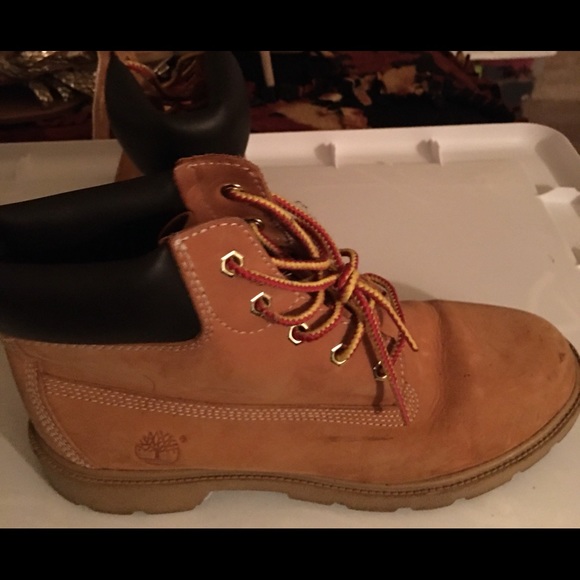 Timberland Gold & Brown Boots, Size 7 - Picture 2 of 3